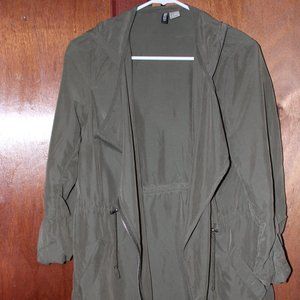 Divided army trench coat.